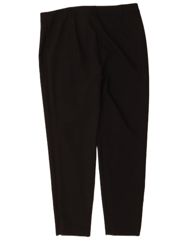 Marks & Spencer Pantalones de traje cónicos para mujer UK 46 Large W36 L30 Negro