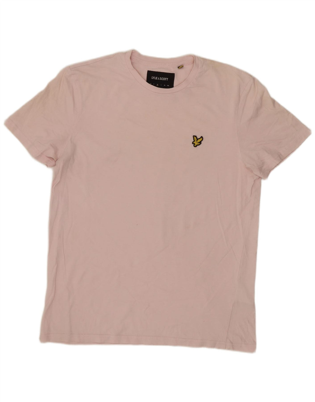 LYLE & SCOTT Mens T-Shirt Top Medium Pink Cotton