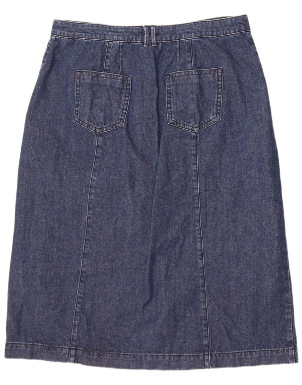 Phase Eight Womens Denim Skirt UK 18 XL W36 Blue Cotton