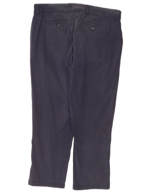 Marks & Spencer Γυναικείο Cropped Παντελόνι UK 12 Medium W32 L24 Navy Blue