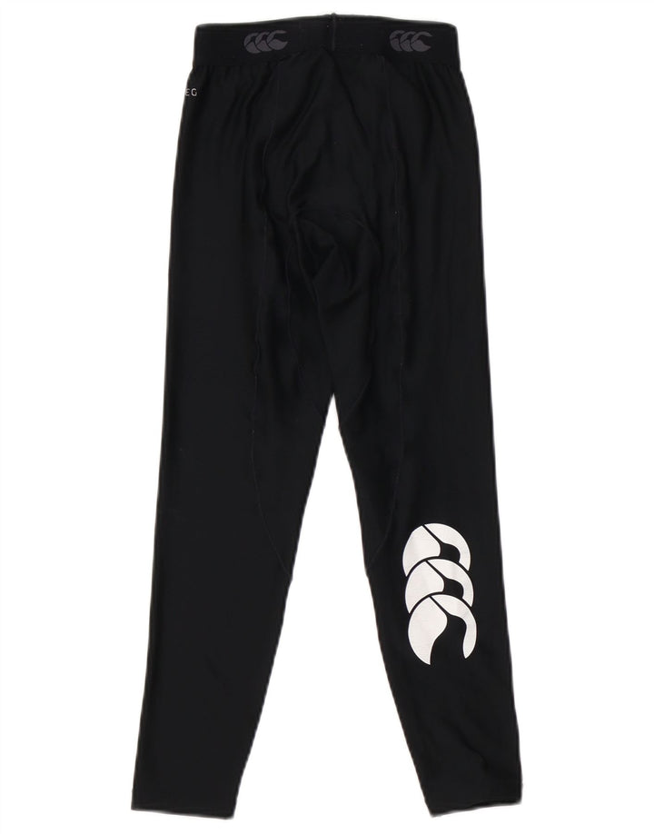 Canterbury Girls Graphic Leggings 7-8 Years Small  Black Polyester