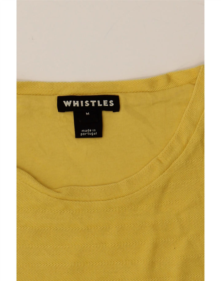 WHISTLES Mens T-Shirt Top Medium Yellow Cotton Vintage Whistles and Second-Hand Whistles from Messina Hembry 