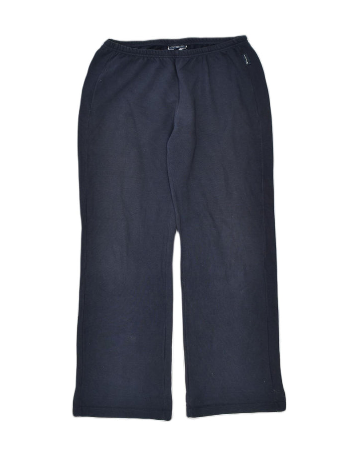 CHAMPION Womens Tracksuit Trousers Large Navy Blue Cotton | Vintage | Thrift | Second-Hand | Used Clothing | Messina Hembry 