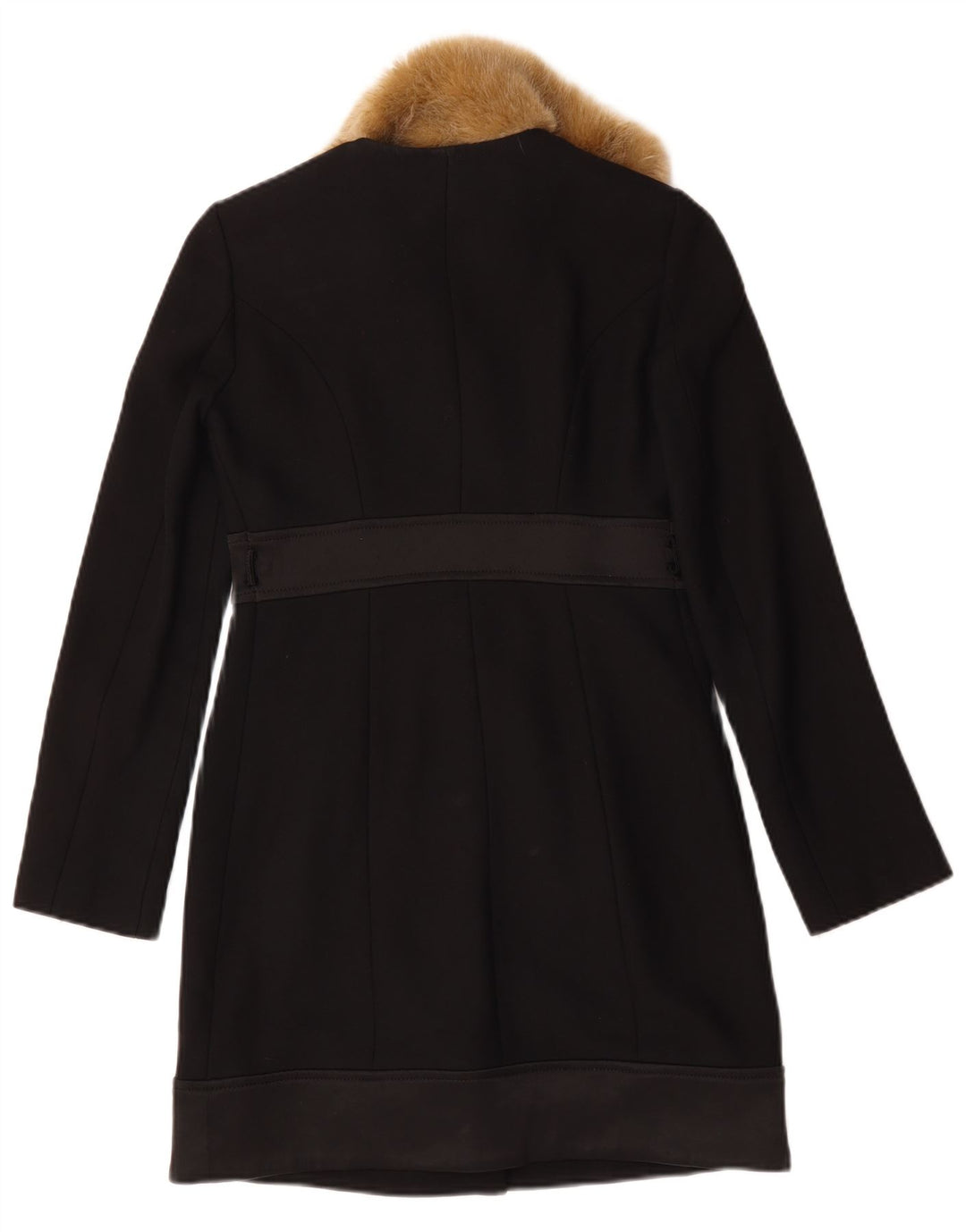 Vintage Womens Overcoat IT 40 Small Black Viscose