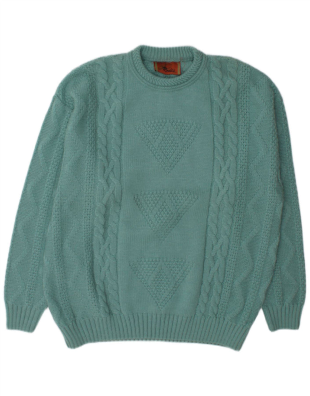 Rodes Herre Crew Neck Jumper Sweater XL Grøn uld