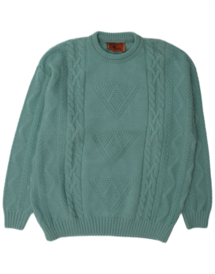 Rodes Herre Crew Neck Jumper Sweater XL Grøn uld