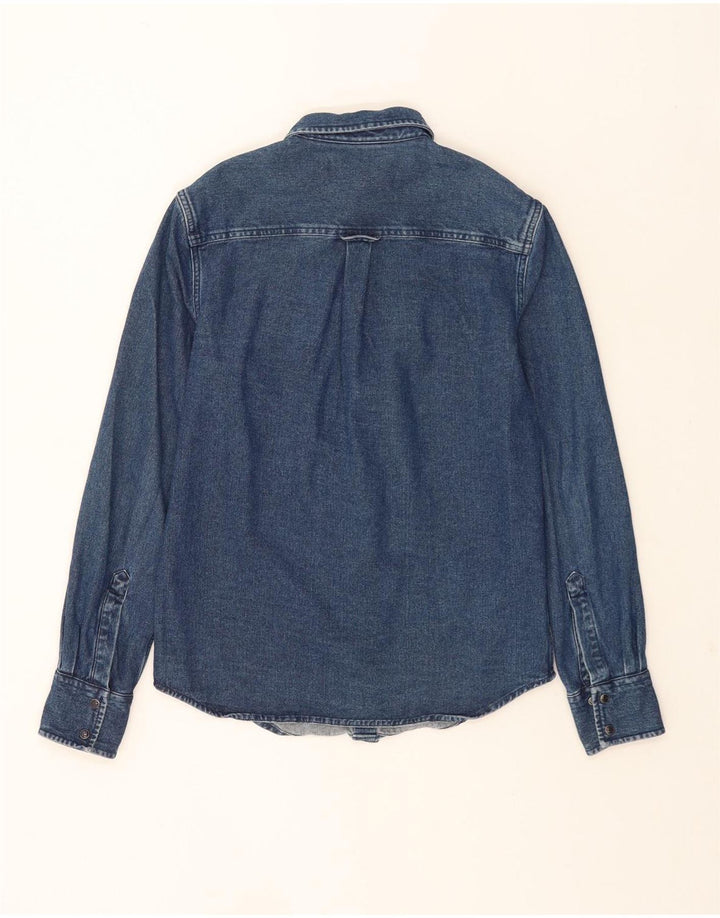 Camicia di jeans da uomo Superdry piccola in cotone blu
