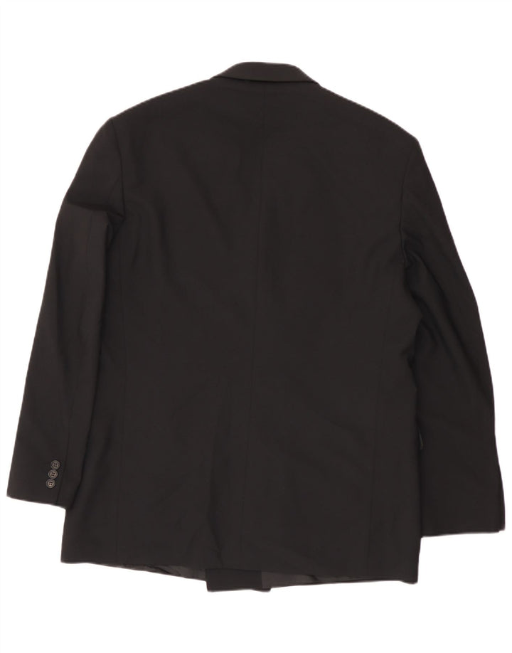 Giacca blazer doppiopetto da uomo Marks & Spencer UK 42 grande nera