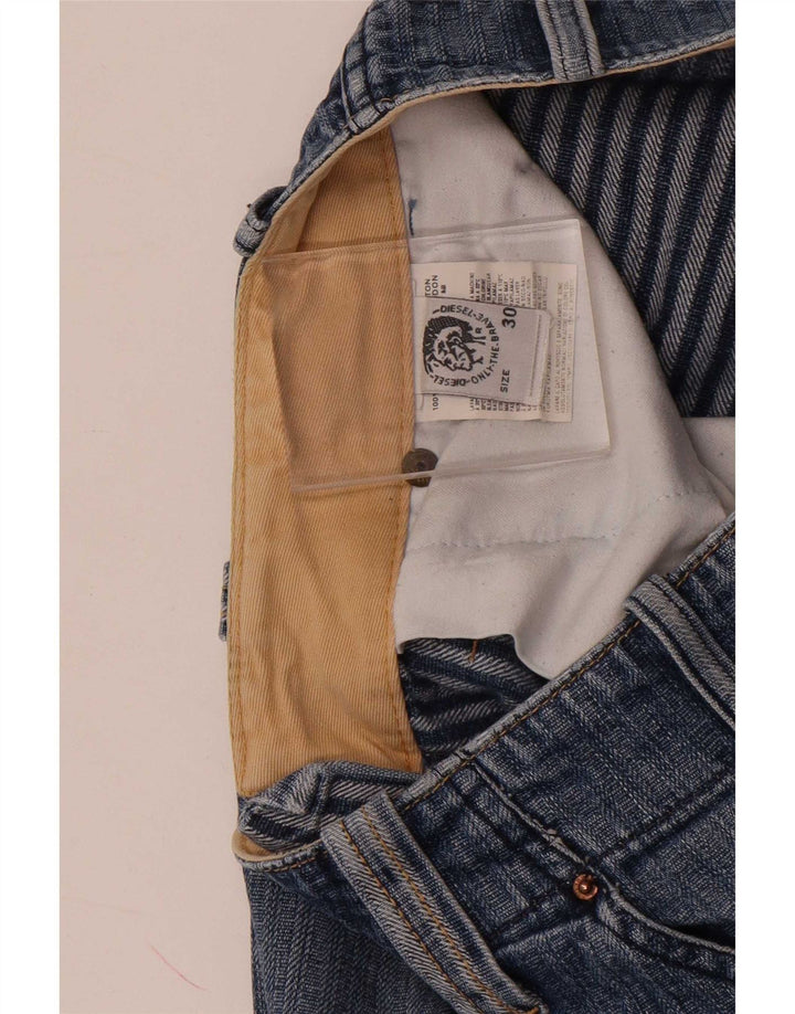 Diesel Herren Bootcut Jeans W30 L32 Blaue Baumwolle