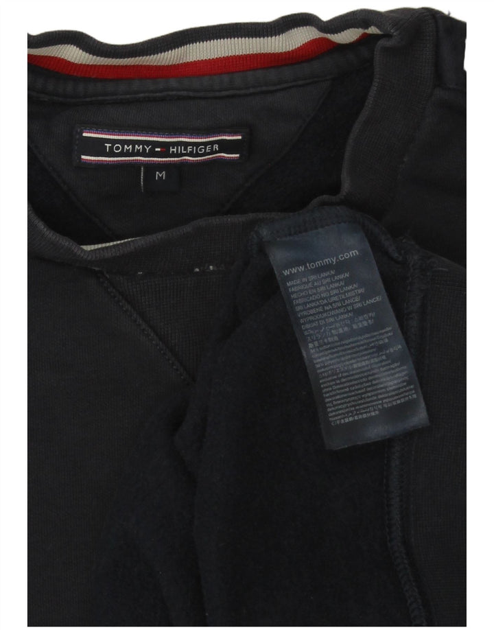 Tommy Hilfiger Herre Grafisk Sweatshirt Jumper Medium Navyblå Bomuld