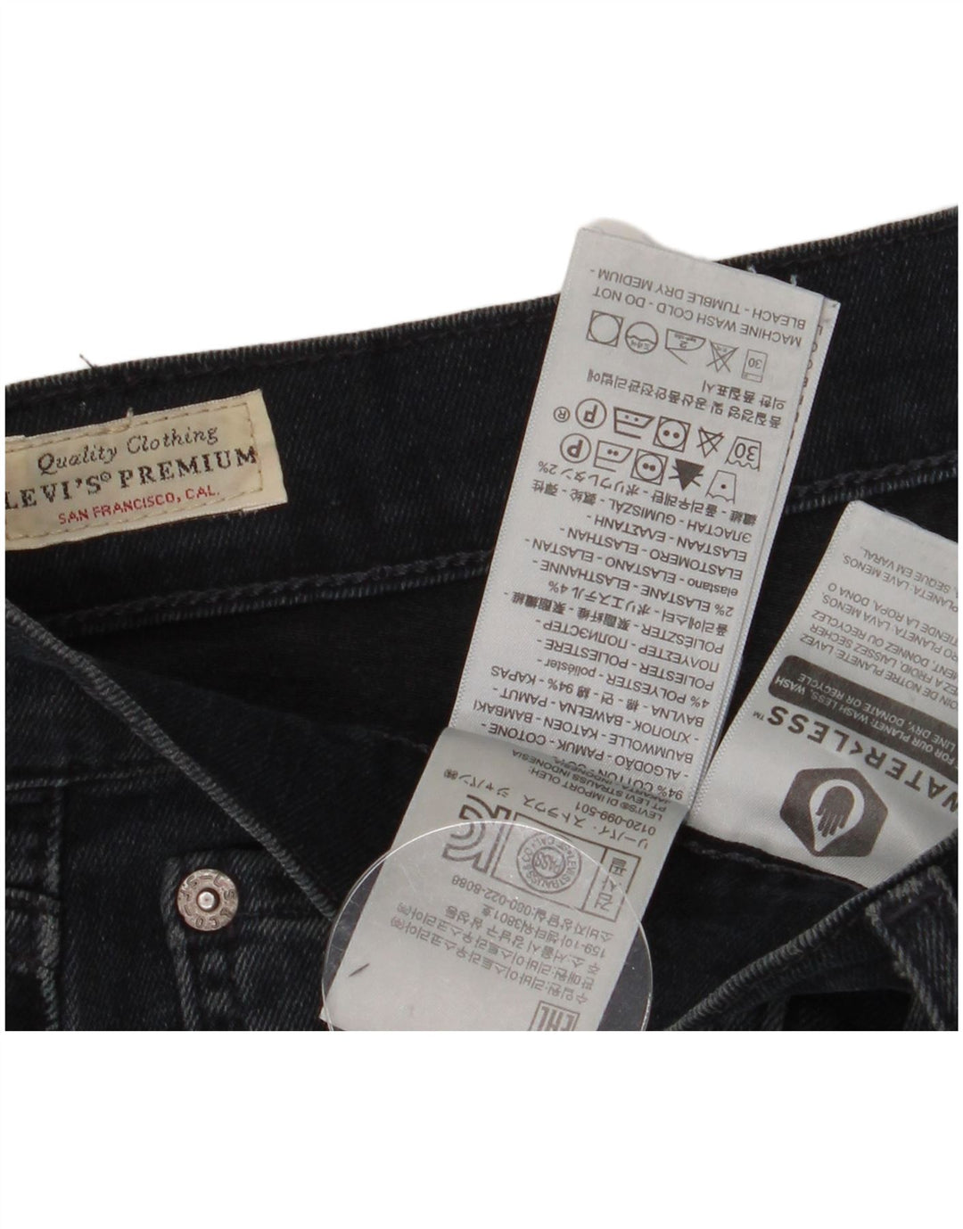 Jeans Levi's Uomo 511 Slim W34 L34 Cotone Blu Navy
