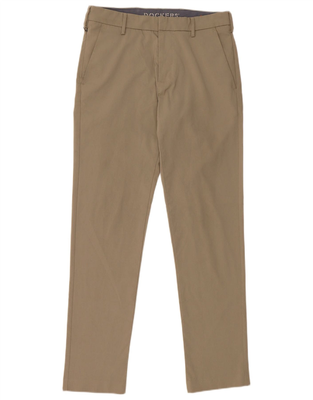 Dockers Mens Slim Chino Trousers W29 L32 Beige Polyester