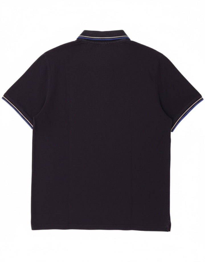 CHAMPION Mens Polo Shirt Medium Navy Blue Vintage Champion and Second-Hand Champion from Messina Hembry 