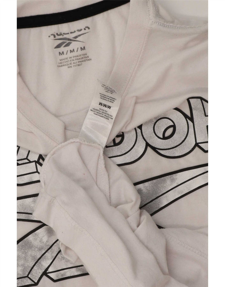 Tricou grafic pentru bărbați Reebok Top Medium White Bumbac