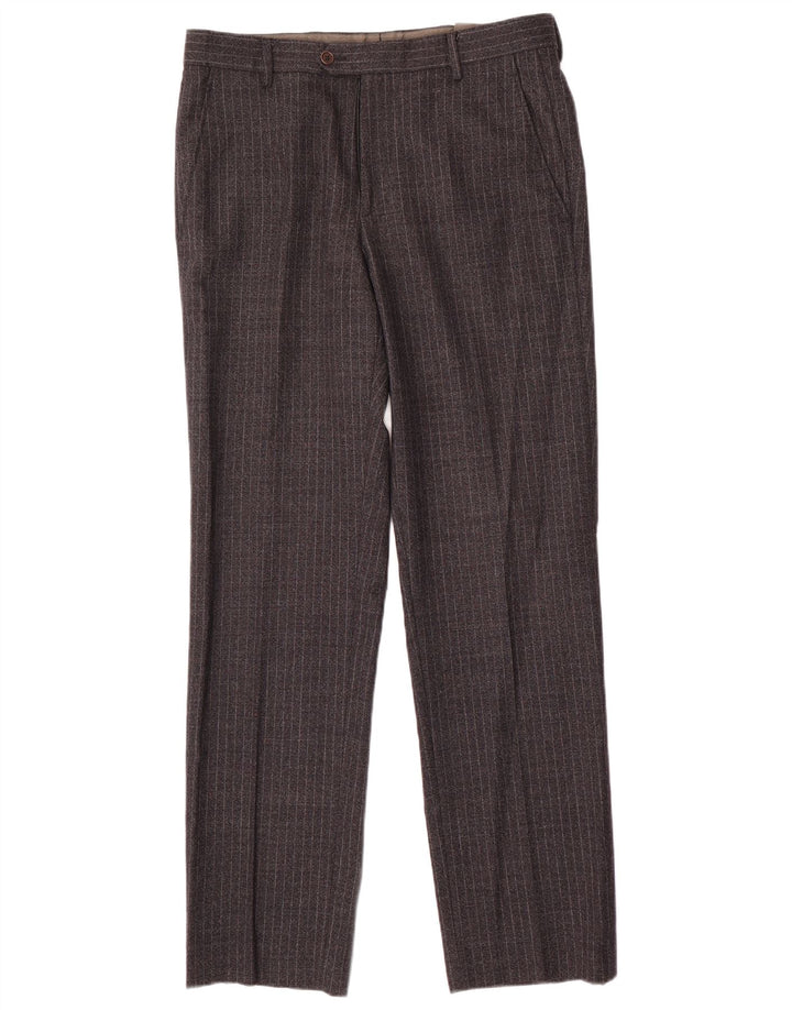 Gianfranco Ferre Mens 2 Piece Suit UK 38 Medium W34 L33 Grey Pinstripe