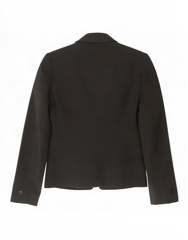 Jaqueta blazer feminina Marks & Spencer Petite 3 botões Reino Unido 8 pequena cinza