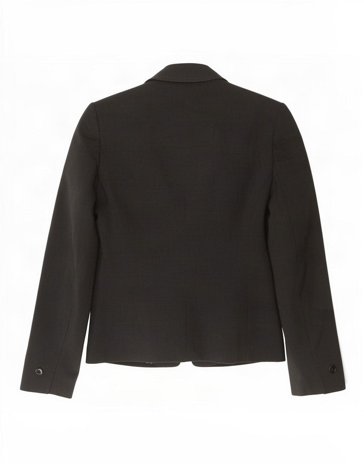Jaqueta blazer feminina Marks & Spencer Petite 3 botões Reino Unido 8 pequena cinza
