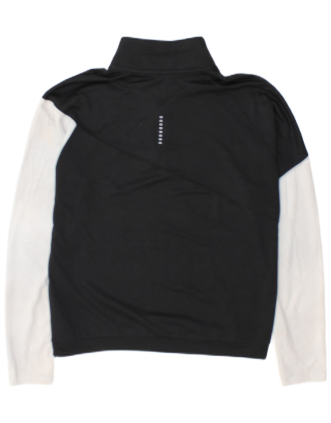 Nike Haut de survêtement à col zippé pour femme UK 14 Noir moyen Colourblock