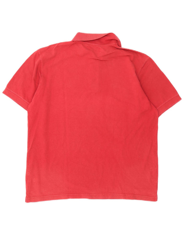 Polo da uomo Marlboro Classics XL in cotone rosso