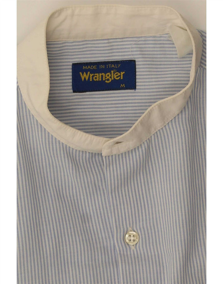 Camicia a maniche corte da uomo Wrangler a righe blu medio