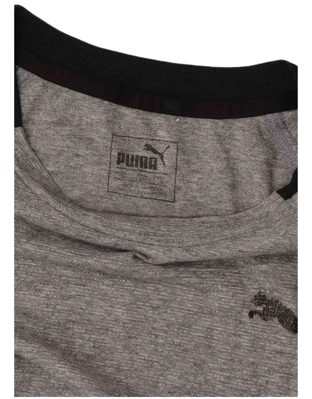 Puma Mens T-Shirt Medium Grey Flecked