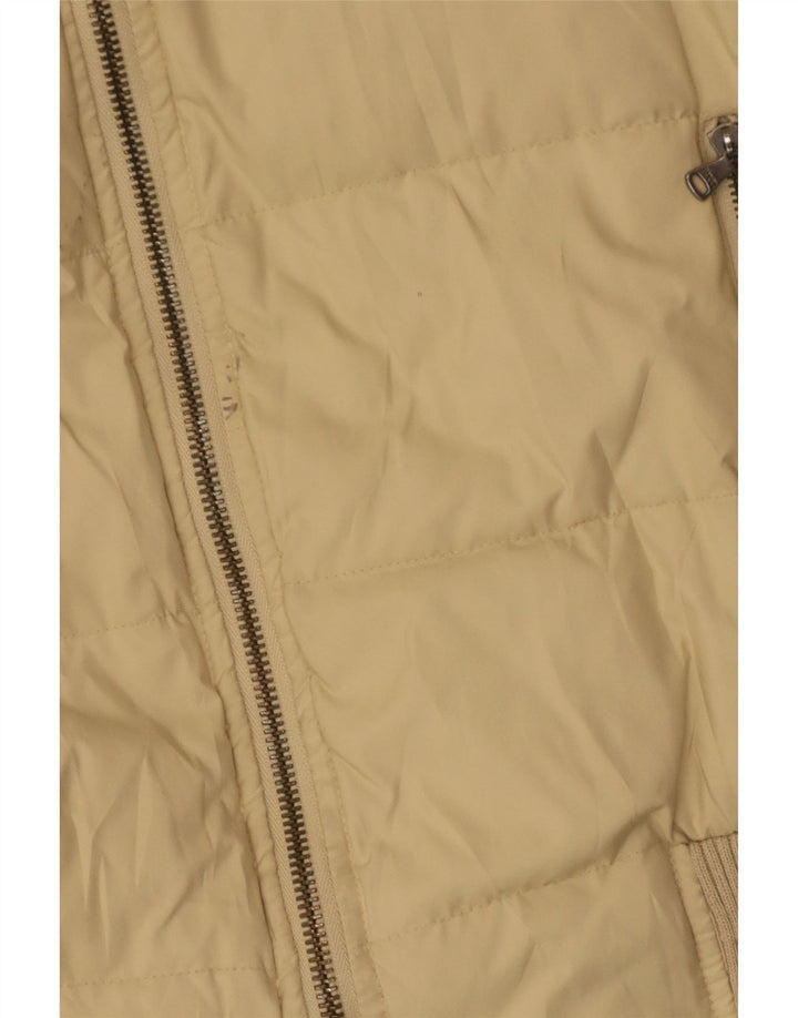 Calvin Klein Jeans Womens Padded Jacket UK 14 Medium Beige Polyester