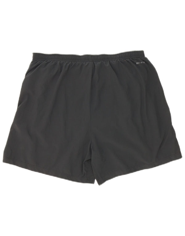 Nike Herre Dri Fit Sportshorts Medium Grey Colourblock Polyester