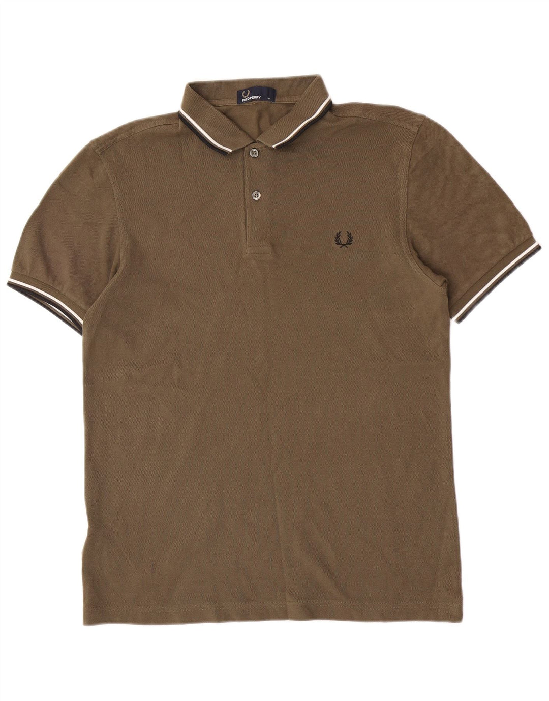Fred Perry Polo Homme Kaki Moyen Coton