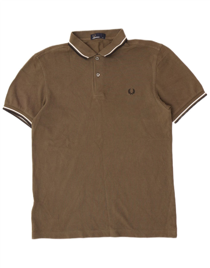 Fred Perry Polo Homme Kaki Moyen Coton