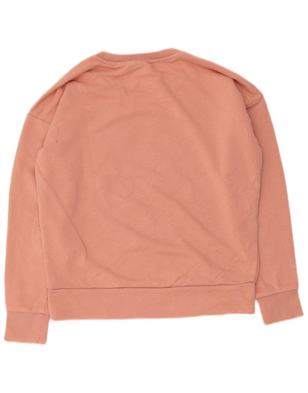 ADIDAS Womens Graphic Sweatshirt Jumper UK 14 Medium Pink