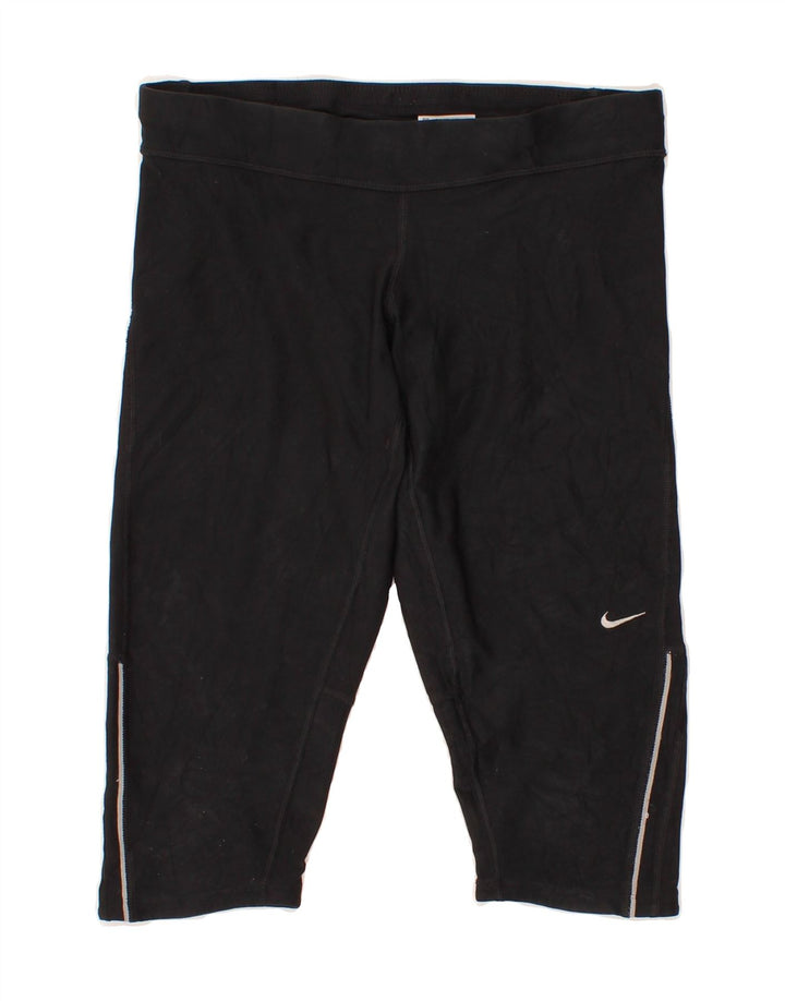 NIKE Womens Dri Fit Sport Shorts UK 12 Medium  Black Polyester Vintage Nike and Second-Hand Nike from Messina Hembry 