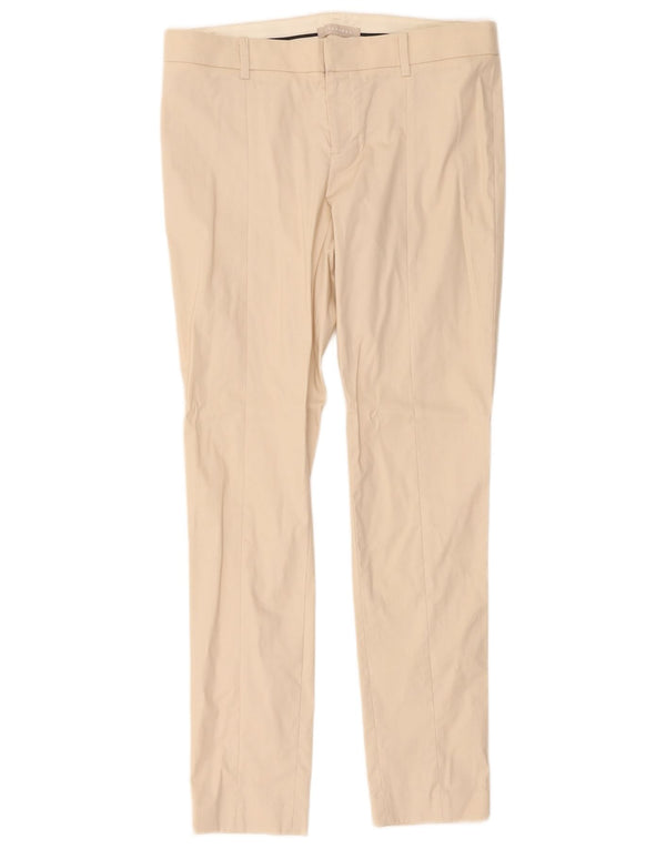 Stefanel Γυναικείο Slim Casual Παντελόνι IT 42 Medium W34 L30 Beige βαμβακερό