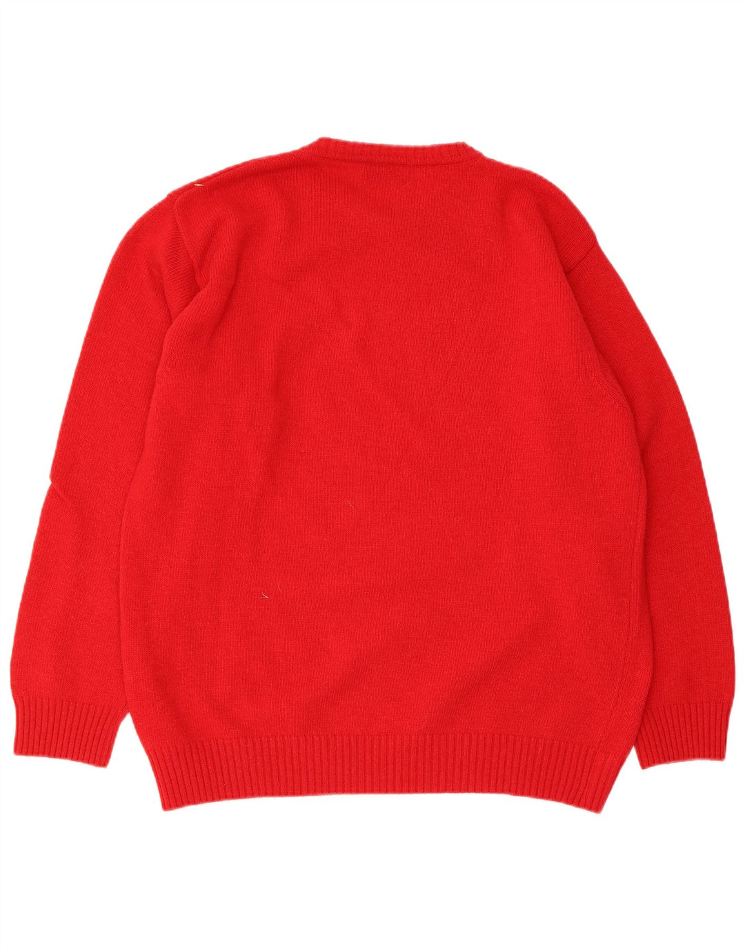 Sergio Tacchini Mens Crew Neck Jumper Sweater Medium Red Wool