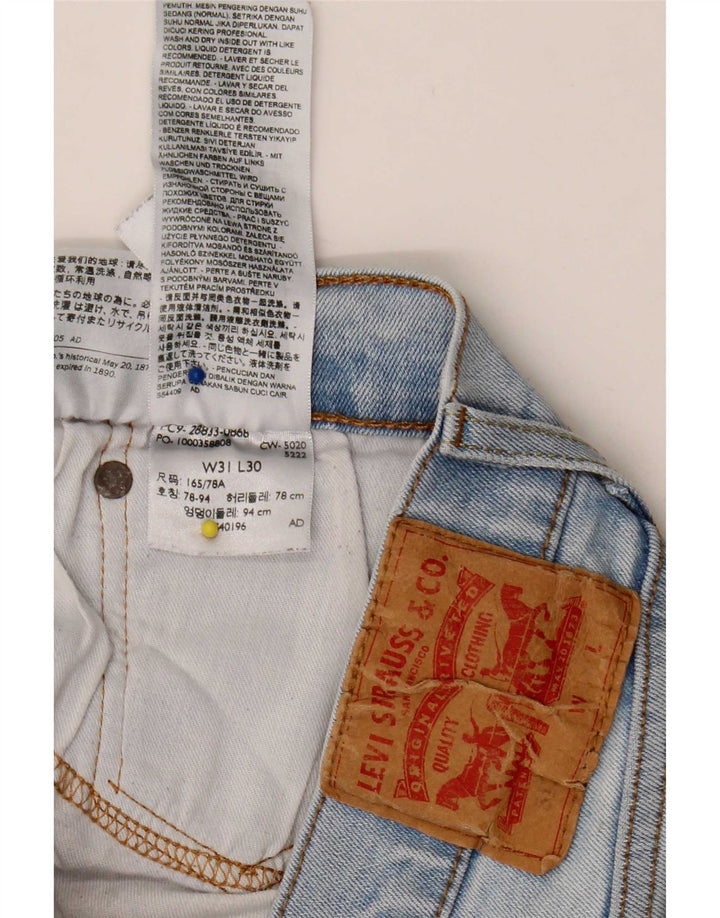 Levi's Uomo 511 Slim Jeans W31 L30 Cotone Blu