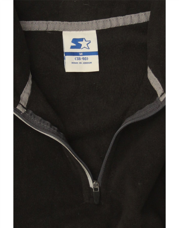 STARTER Pull polaire à col zippé pour homme UK 38/40 Noir moyen Polyester