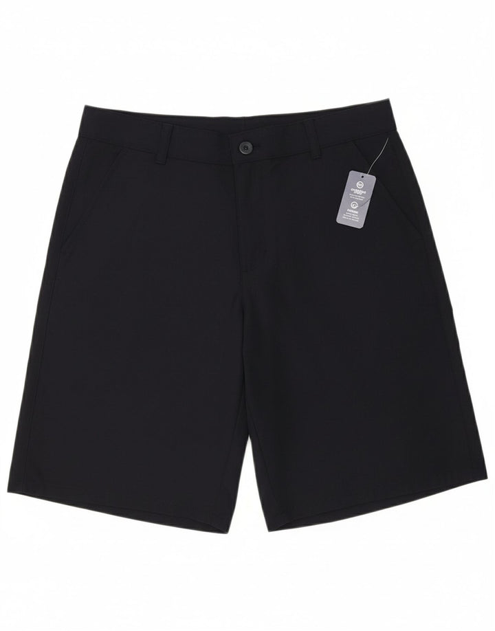 IZOD Boys Chino Shorts 15-16 Years W30  Navy Blue Polyester