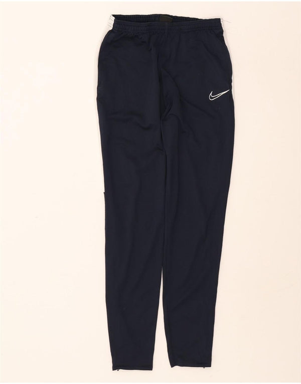 Calça de treino masculina NIKE Dri Fit pequena azul marinho Colourblock