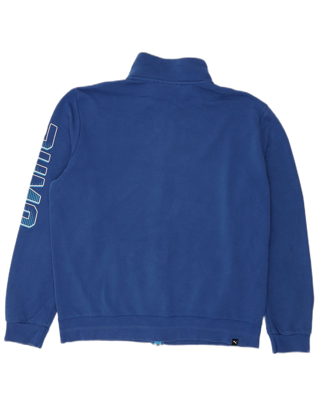 Puma Veste de survêtement graphique pour homme, grand, bleu