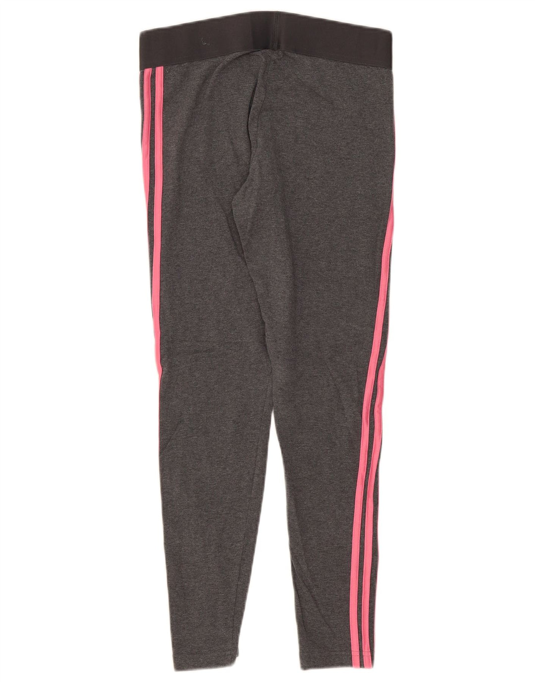 Adidas Womens Leggings UK 12/14 Medium Grey Cotton