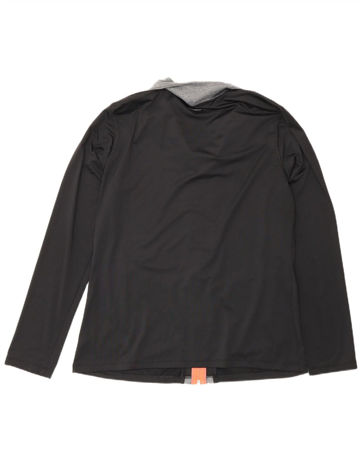 New Balance Mens Tracksuit Top Jacket Large Black Colourblock Polyester