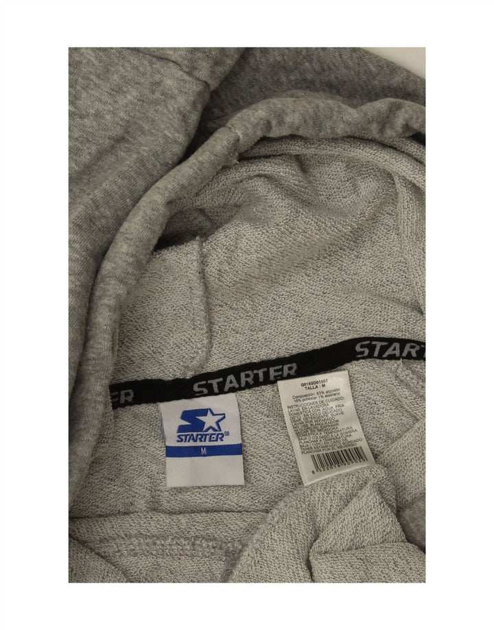Starter Mens Sleeveless Hoodie Jumper Medium Grey Cotton