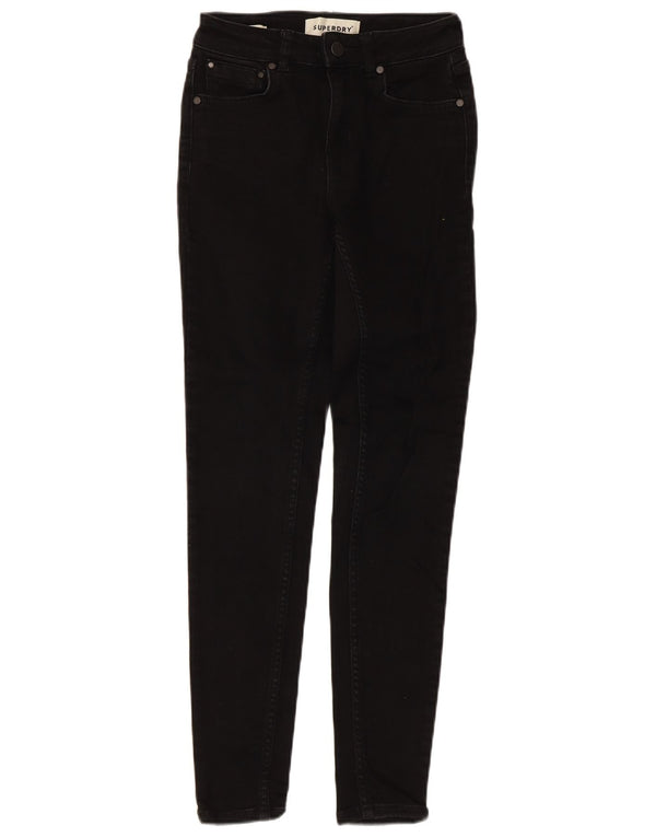 Jeans skinny da donna Superdry W24 L30 cotone nero