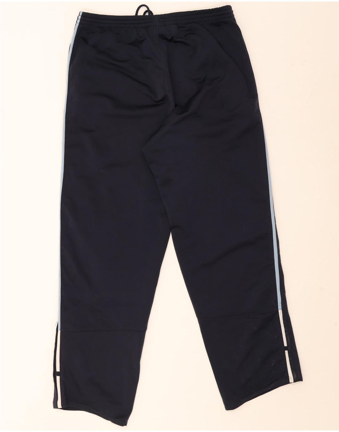 ADIDAS Mens Tracksuit Trousers Large Navy Blue Polyester