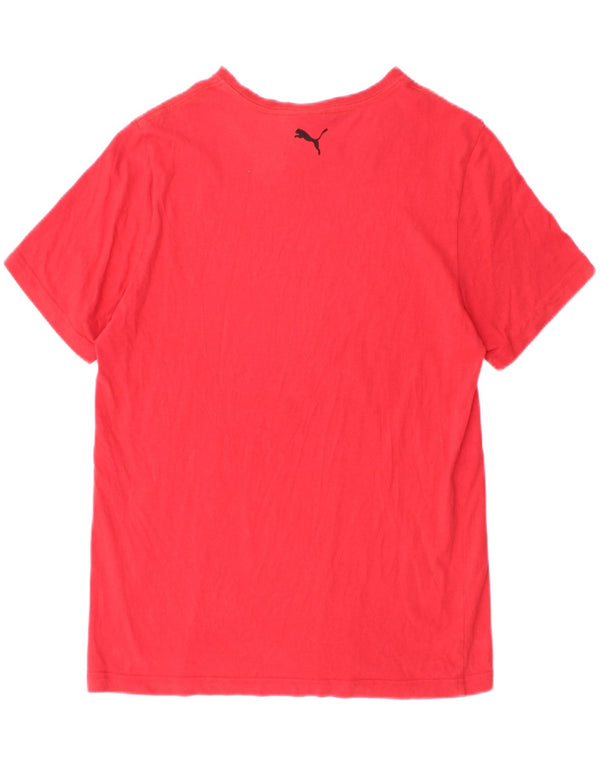 Puma Mens Graphic T-Shirt Top Medium Red