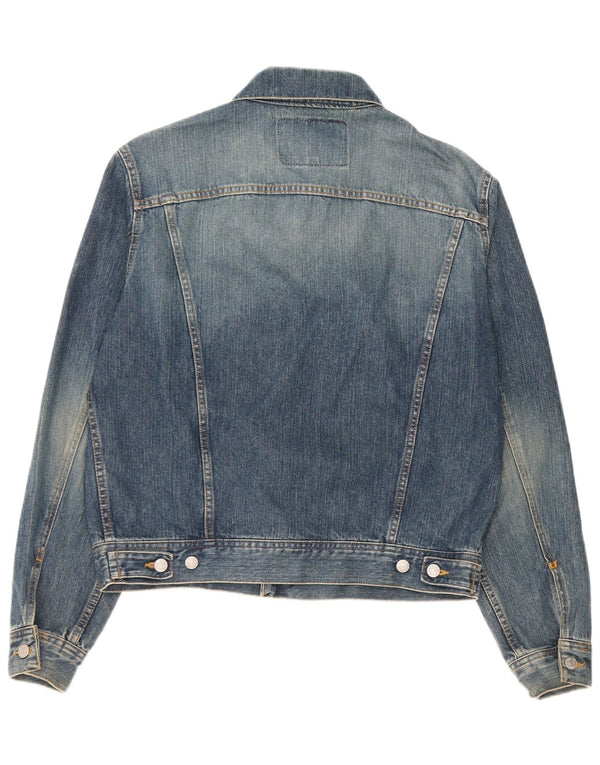 High Lands Mens Denim Jacket UK 38 Medium Blue Cotton