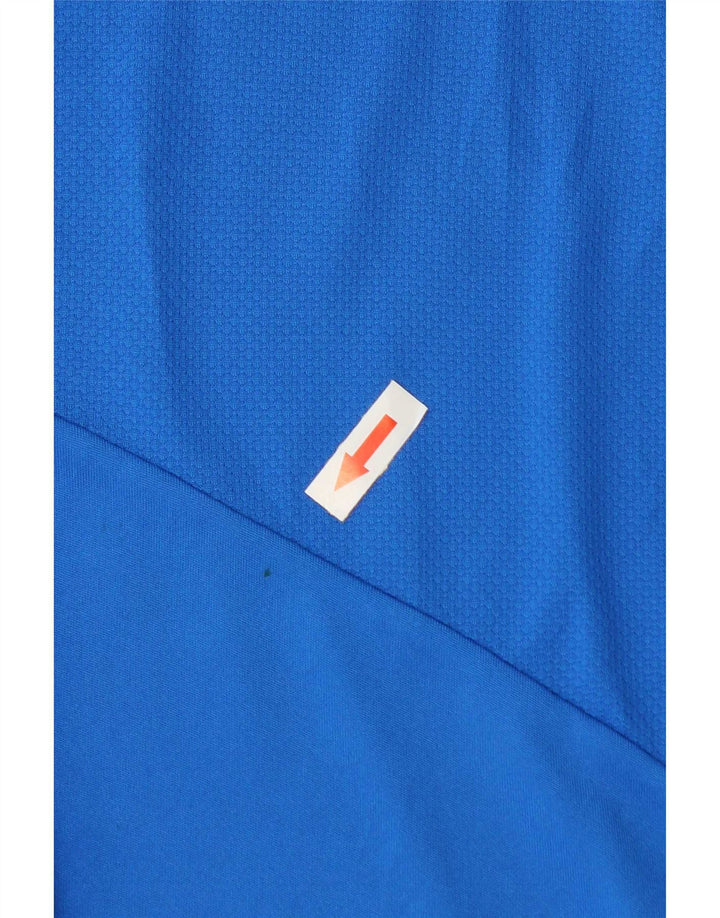 Adidas Mens Climacool Polo Shirt 2XL Blue Colourblock Polyester