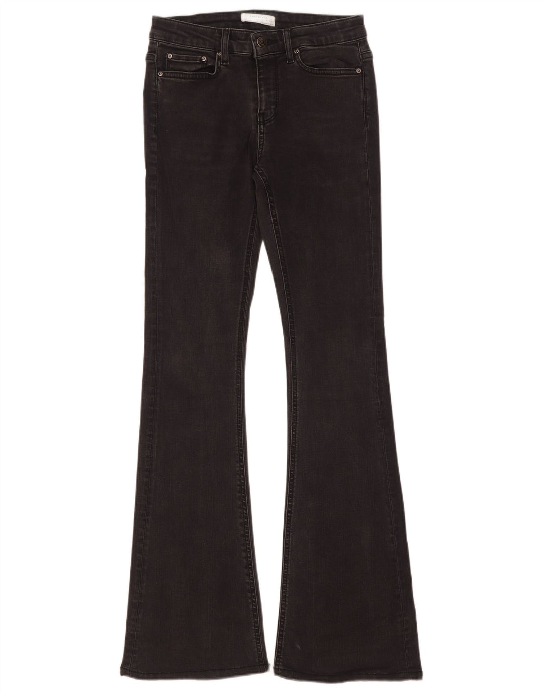 Zara Dame Flared Jeans EU 34 2XS W24 L31 Grå