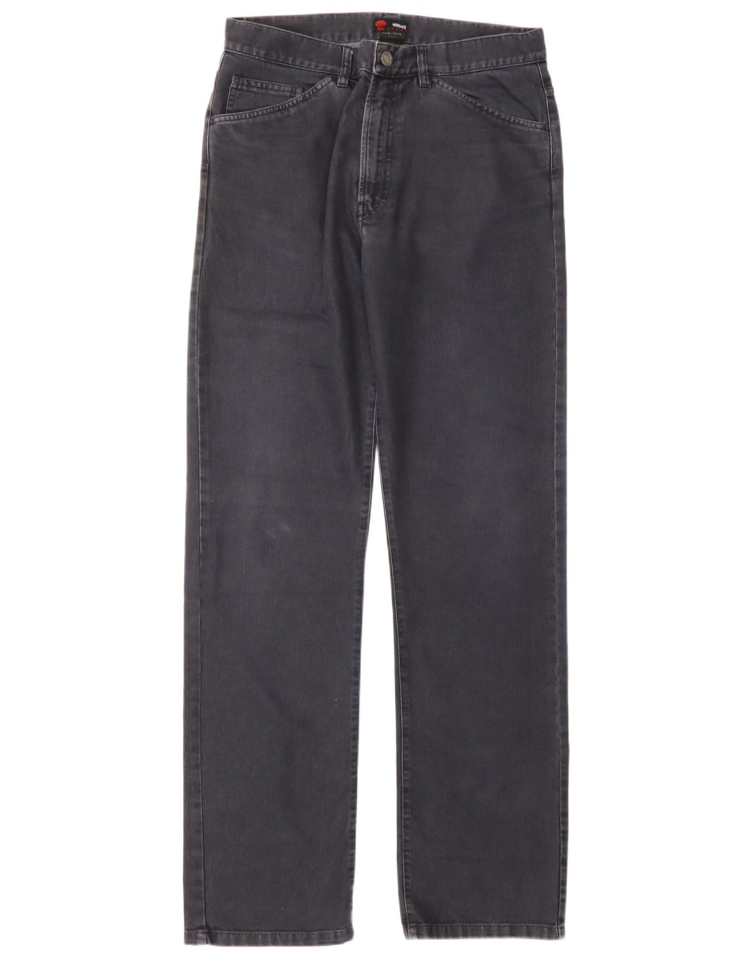 Versace Herren Straight Jeans W34 L34 Graue Baumwolle