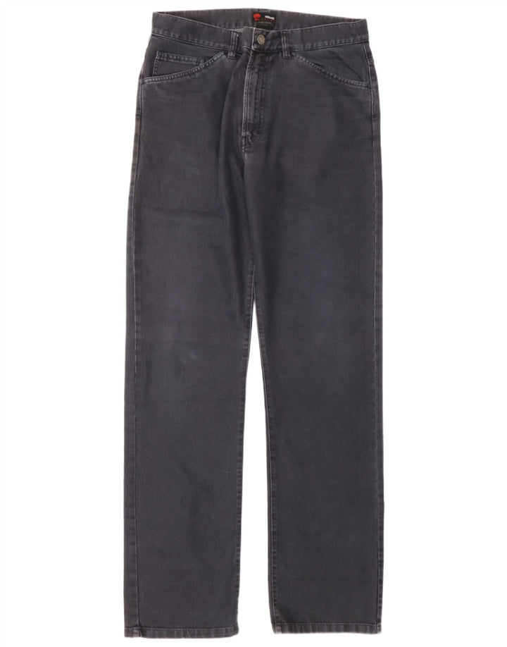 Versace Herren Straight Jeans W34 L34 Graue Baumwolle