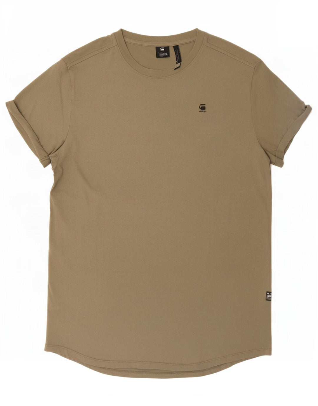 G-Star Mens T-Shirt Top Medium Khaki